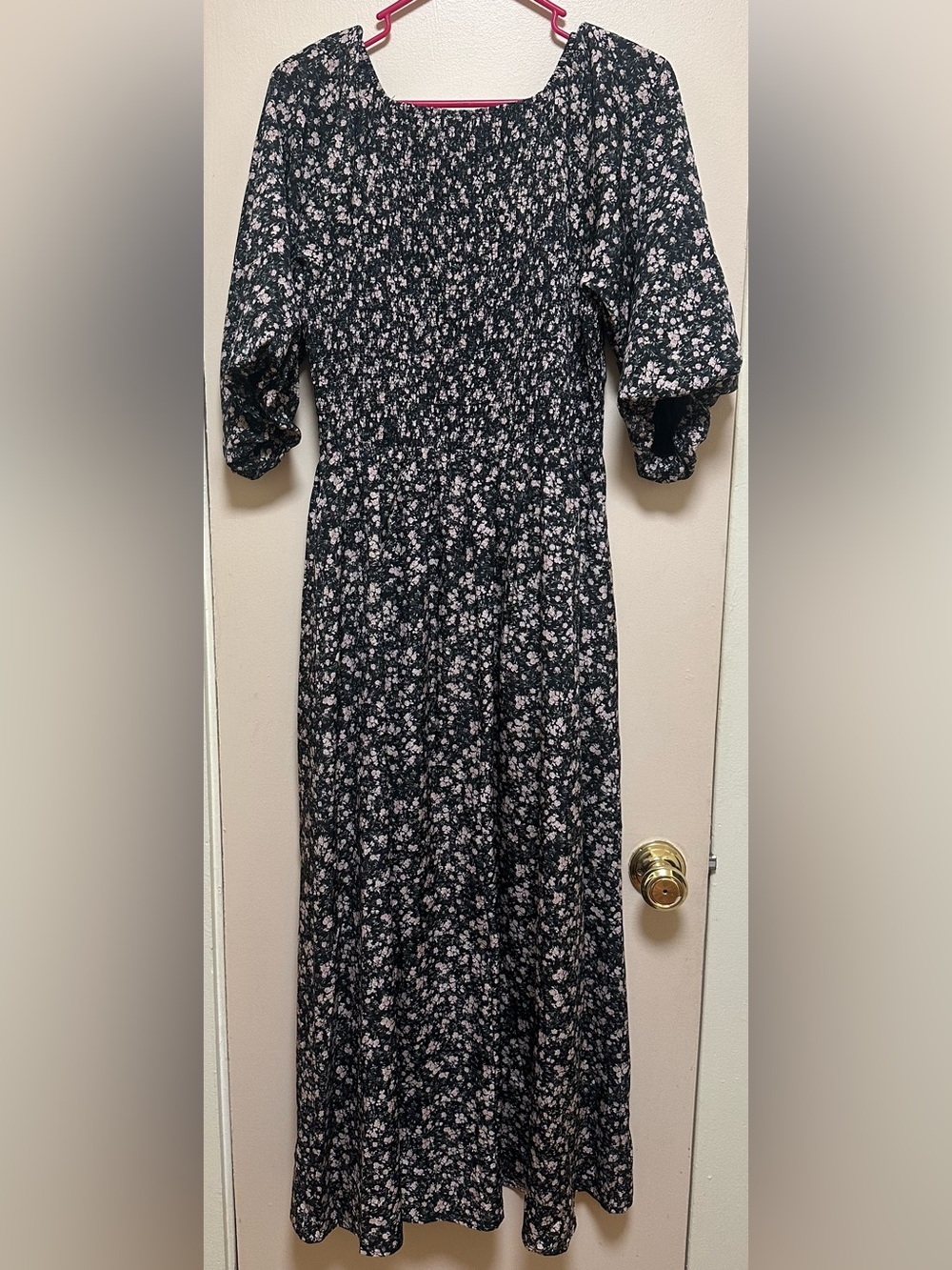Polagram Floral Smocked Maxi Dress - Picture 3 of 3